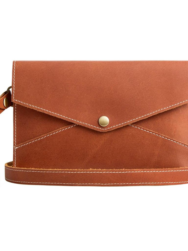 Leather Envelope Convertible Crossbody Bags For Women Wristlet Clutch Purses Sma